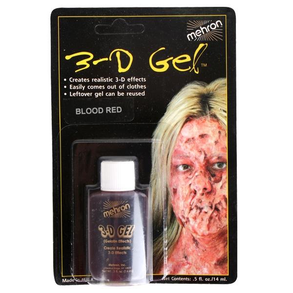 Make Up Special Effects Mehron 3D Gel Blood Red 15ml Deluxe