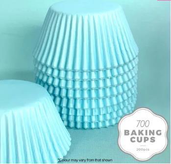 Baking Cupcake Paper Cases Pastel Blue 700 Pk/200