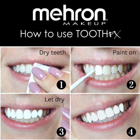 Tooth/Teeth Paint Fx White 4ml Special Effects Mehron Brand Deluxe