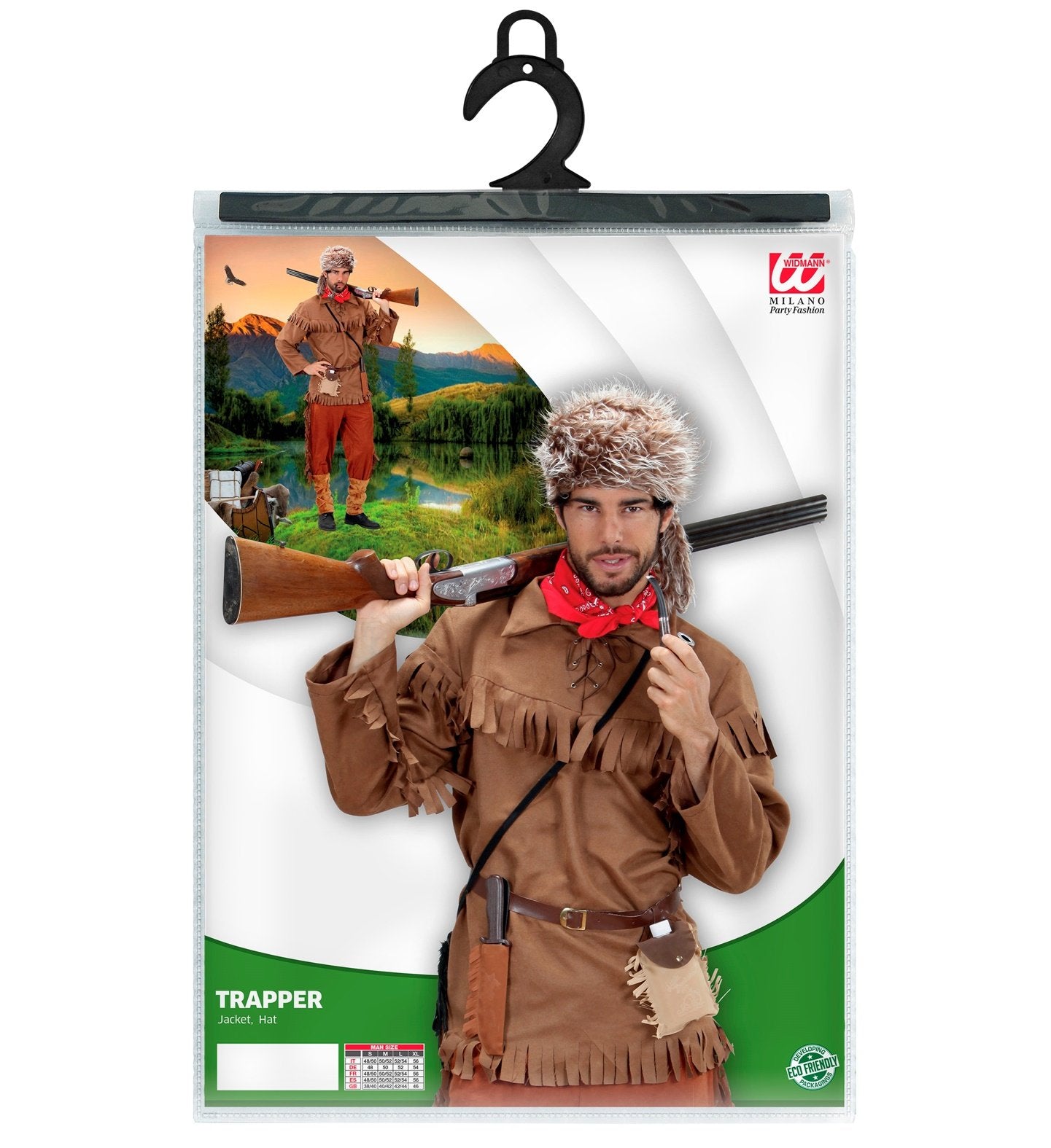 Costume Adult Wild West Trapper Jacket & Hat