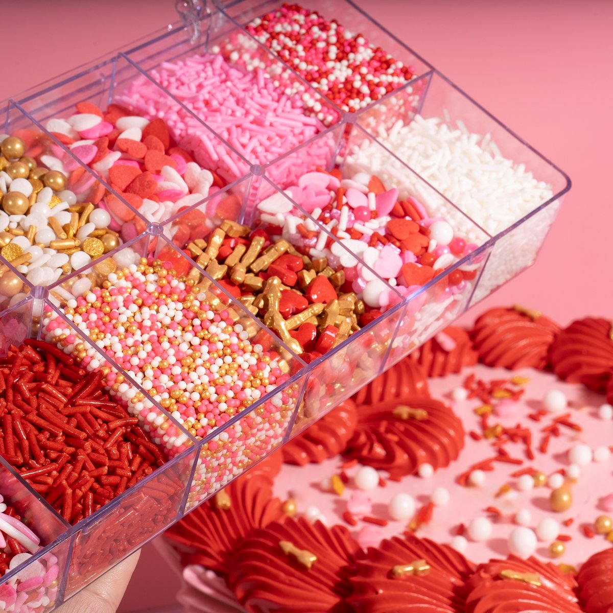 Edible Decorations Sprinkles Lovers Valentine Deluxe Collection 300g