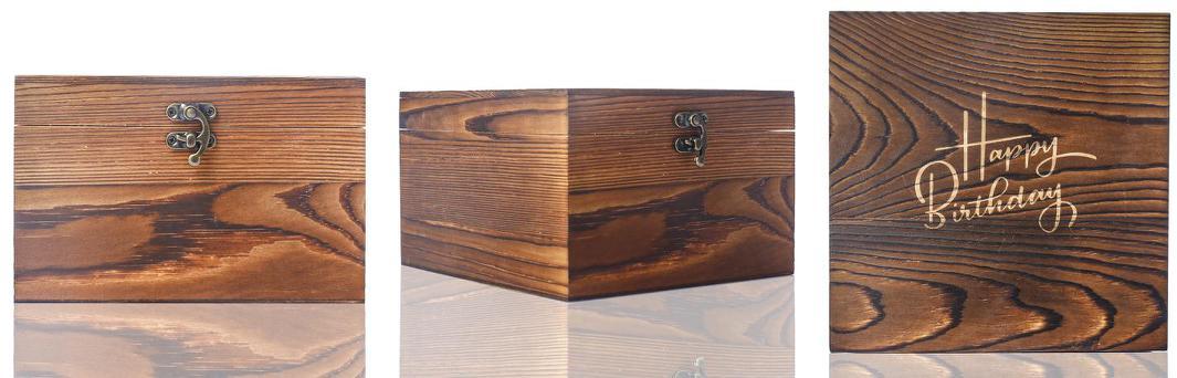 Glass Beer Tankard 21st Birthday in Wooden Box