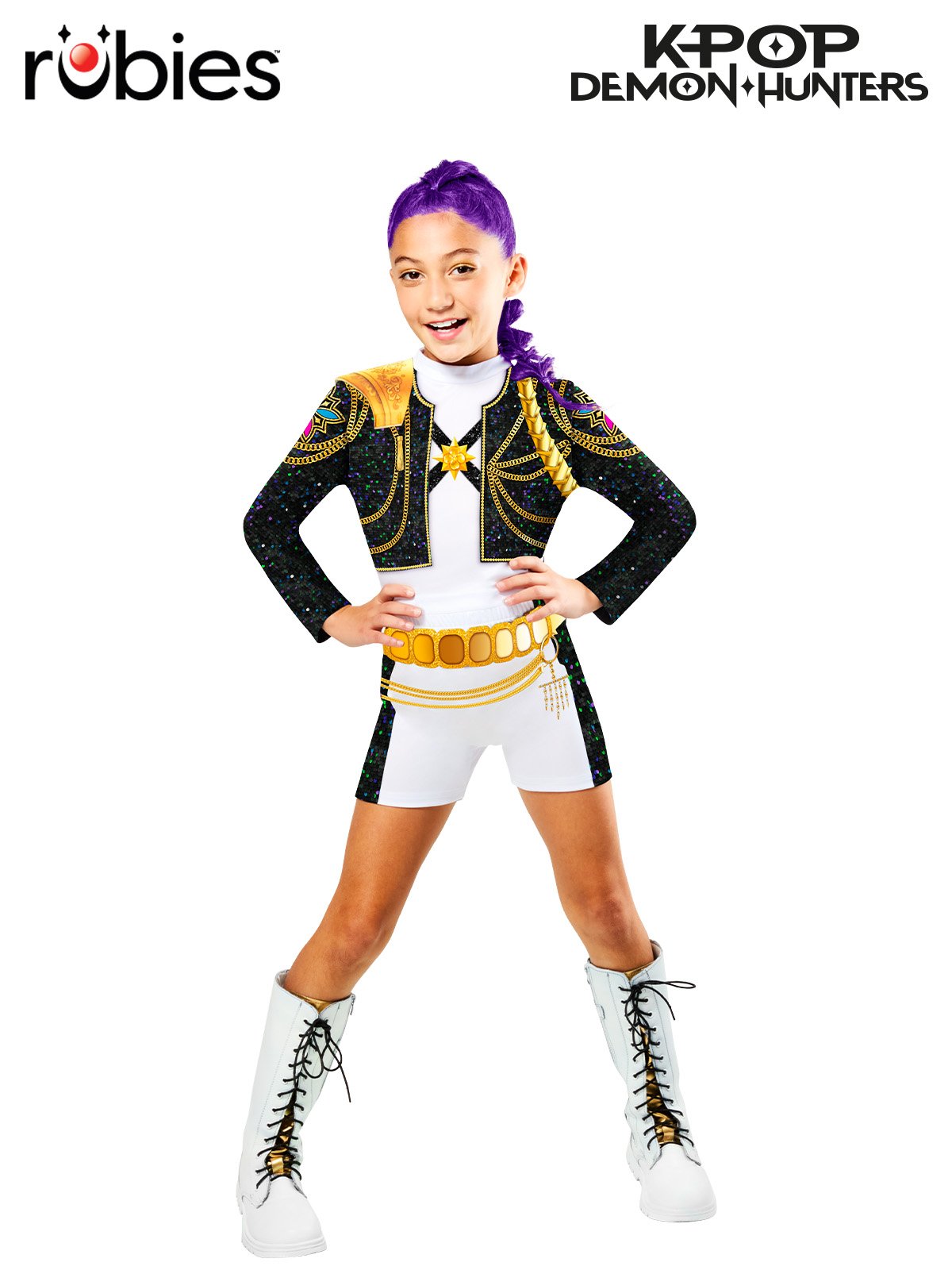 Costume Child KPOP Demon Hunters Rumi Gold