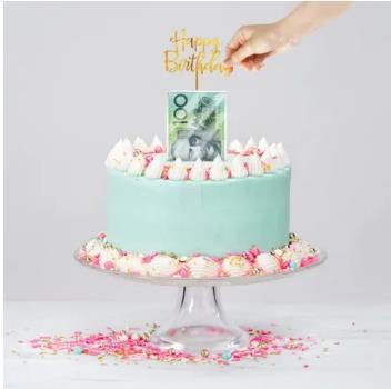 Cake Topper Surprise Money Birthday Cake Kit