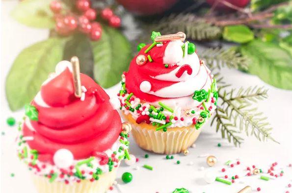 Christmas/Xmas Edible Cake/Cupcake Sugar Sprinkles Mixed 65g