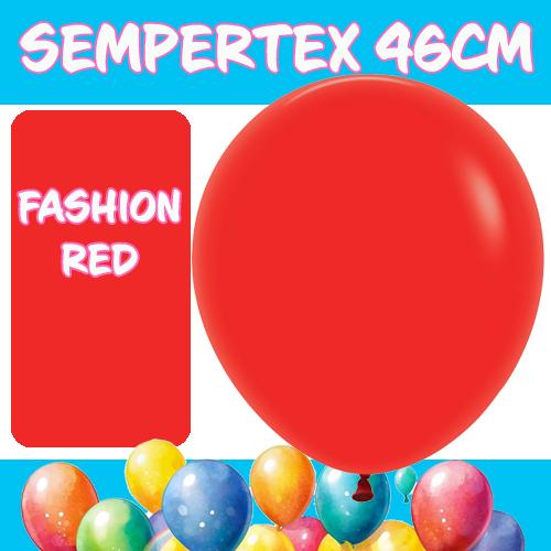 Balloons 46cm Fashion Red Sempertex Pk 6 - Last Chance Buy