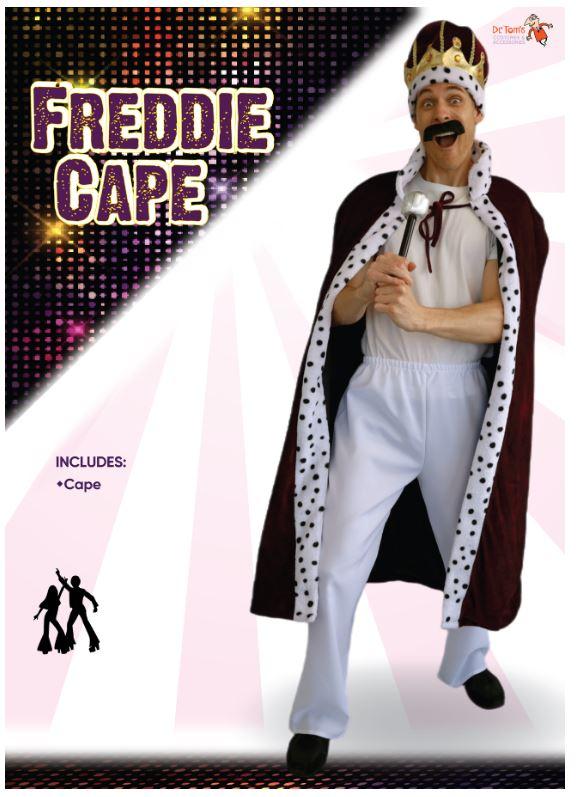 Cape King/Queen Burgundy With Leopard Look Trim