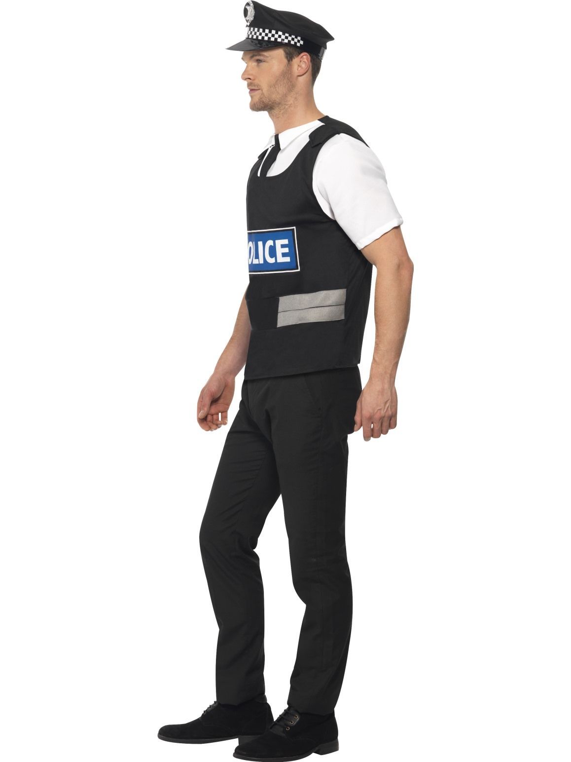 Costume Adult Police Cop Instant Kit Black Medium