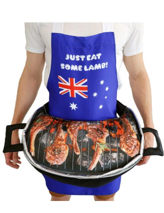 Costume Adult Aussie BBQ and Apron Novelty Funny One Size