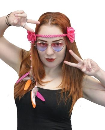 Glasses Hippy Heart Shaped 1960s