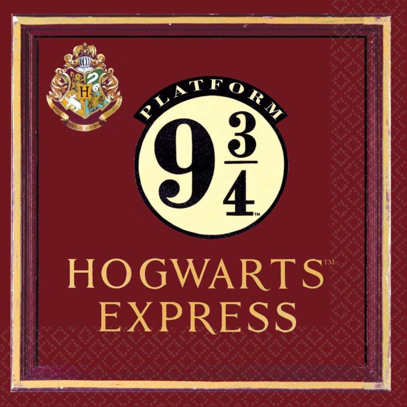 Harry Potter Lunch Napkin Hogwarts Express Pk/16