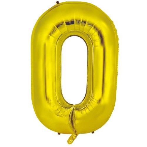 Balloon Foil Letter/Alphabet O Gold 86cm