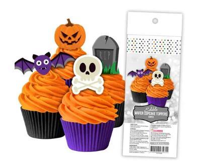 Edible Icing Wafer Topper Halloween Pk/16