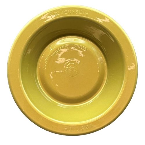 Bowls 18cm Gold Reusable Plastic Pk/20