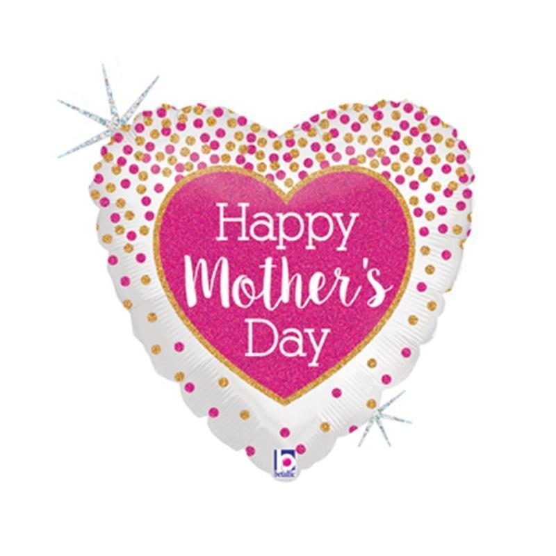 Balloon Foil 45cm Mothers Day Heart