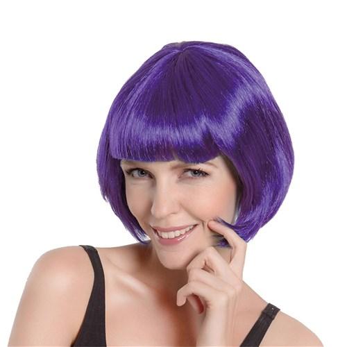 Purple Team Spirit Wig Bob Budget Sports Supporter