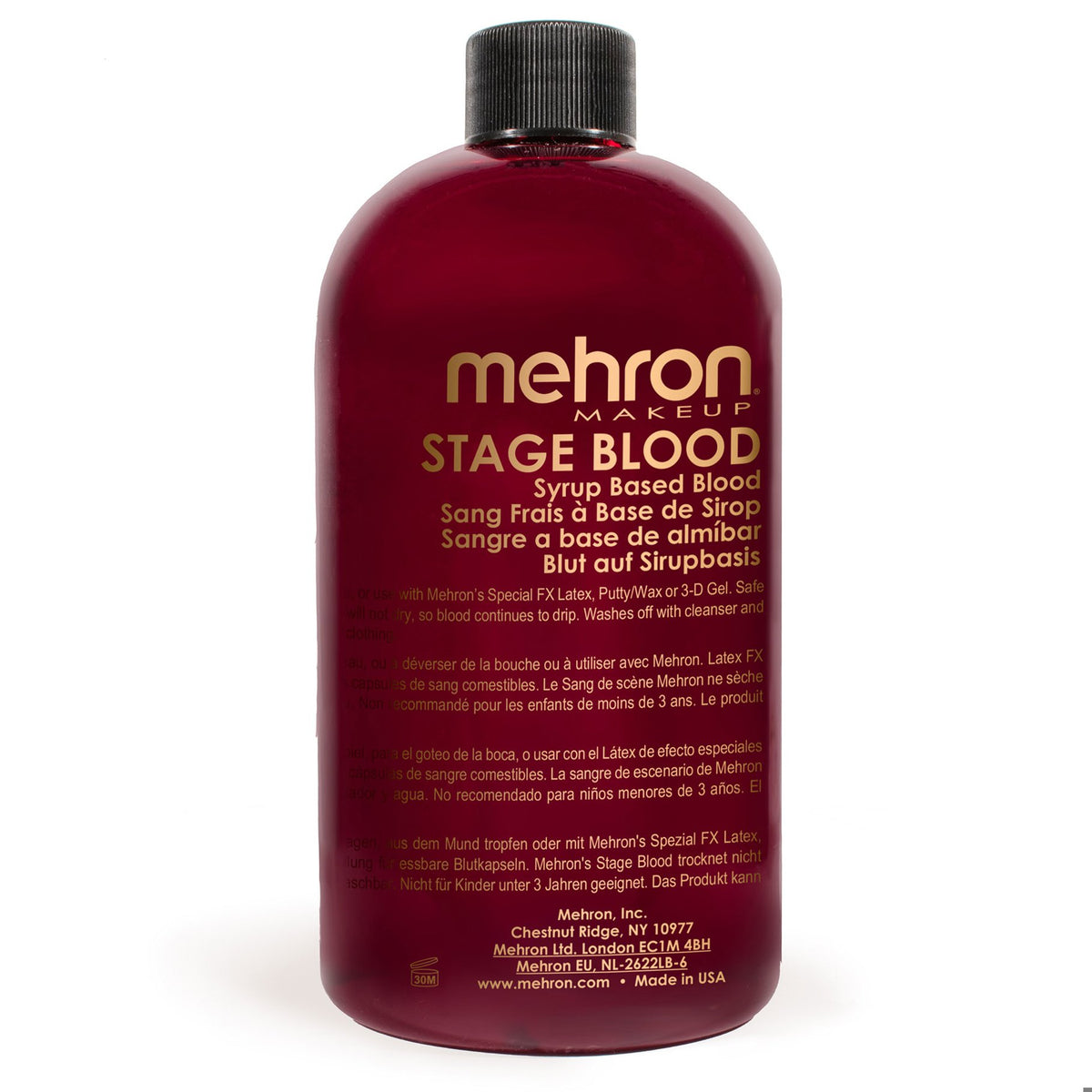 Make Up Special Fx Mehron Stage Blood Bright Red 472ml Professional Quality