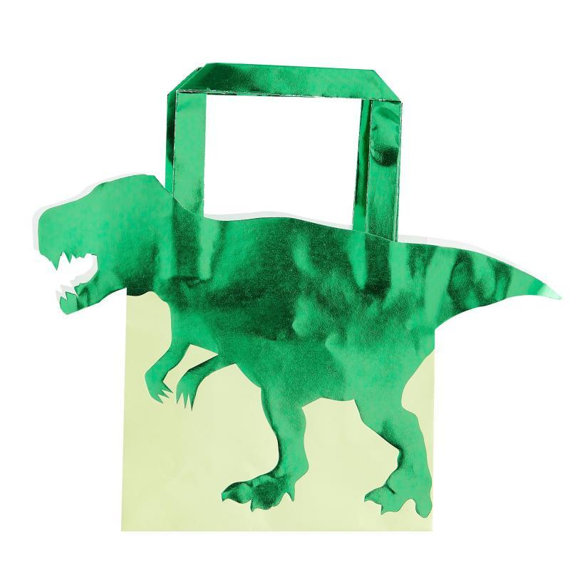 Roar Dinosaur Party Bags Pk/5 19cm X 22cm - Discontinued Line Last Chance