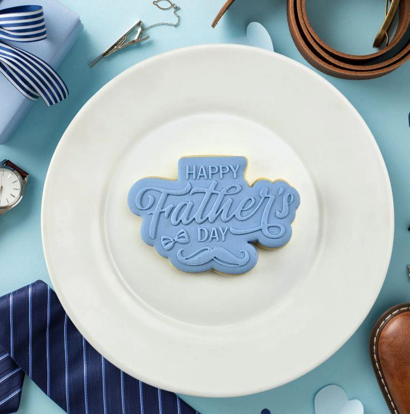Happy Fathers Day Cookie/Biscuit Cutter And Debosser Set