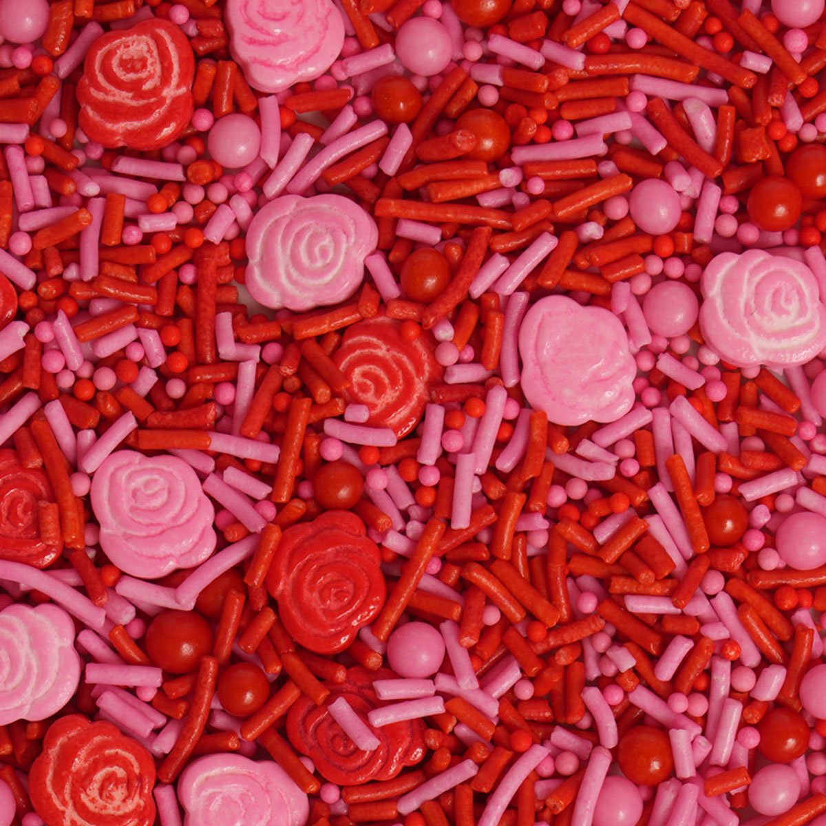 Edible Decorations Sprinkles Love Valentine Flower/Floral Rose 70g