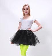 Tutu Adult Size Black 40cm 1980s Costume Accessory