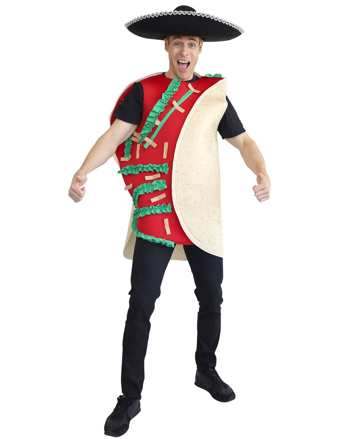 Costume Adult Mexican Taco Fiesta Food Novelty Funny One Size
