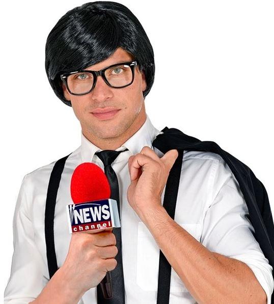 Microphone Breaking News 25cm Costume Accessory