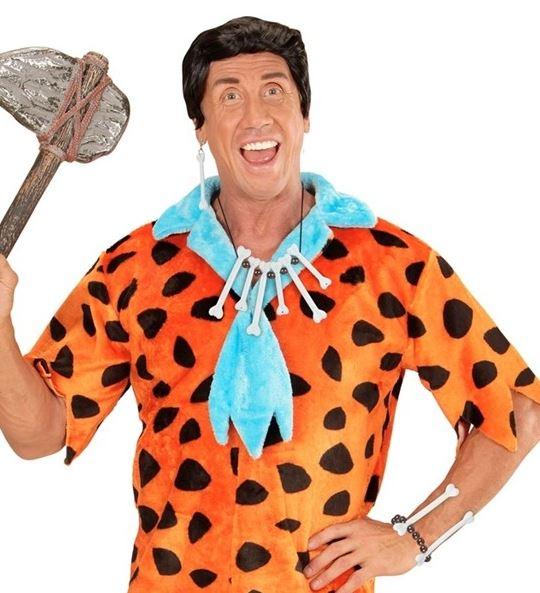 Costume Jewellery Bones Stone Age/Caveman Set (Necklace/Bracelet/Earrings)