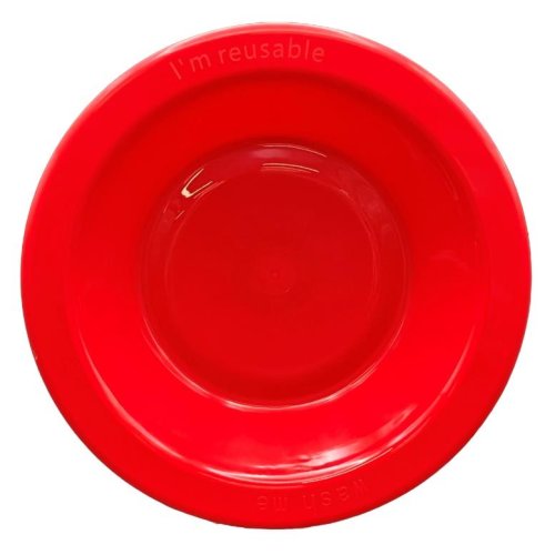 Bowls 18cm Red Reusable Plastic Pk/20