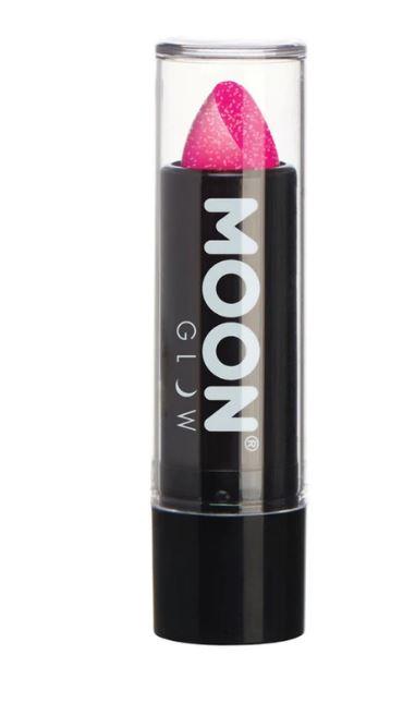 Iridescent Glitter Cherry/ Red Lipstick 4.2g Moon Glow Cosmetics