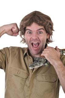 Wig Brown Short With Side Fringe Crikey Animal Zoo Keeper Safari Costume