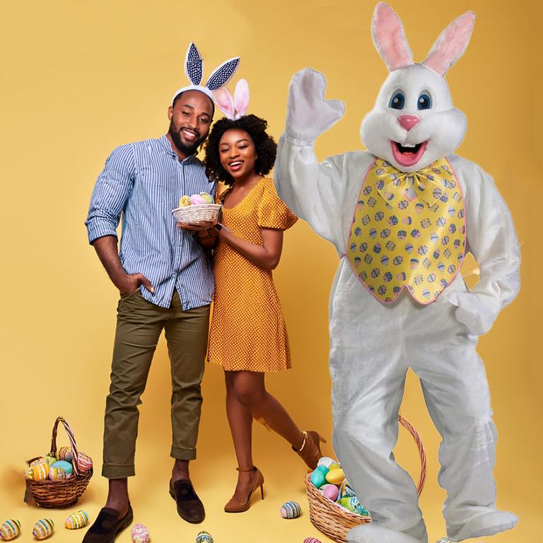 Costume Adult Easter Bunny Rabbit Mascot Deluxe Mens Medium / Standard