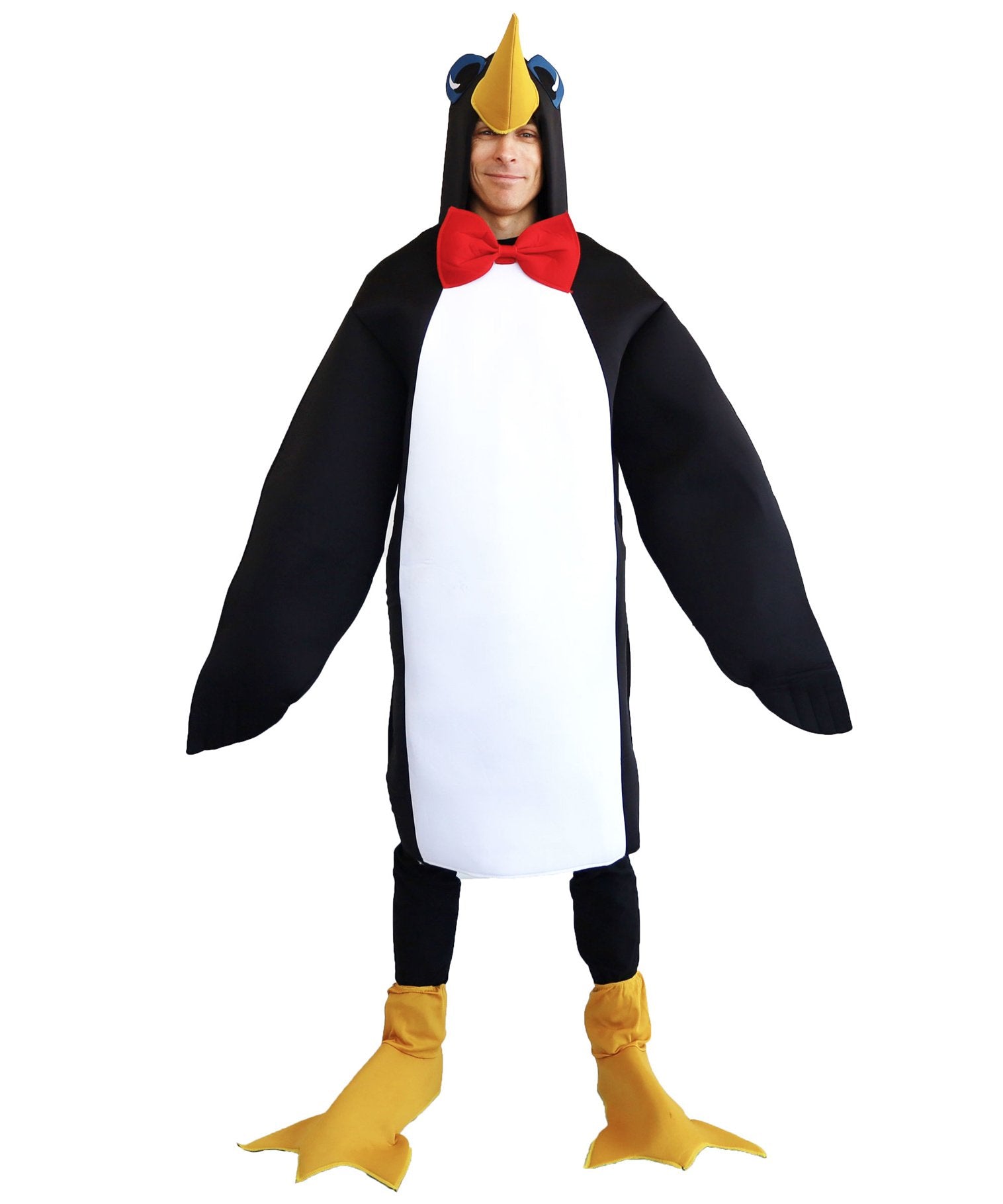 Costume Adult Animal Penguin Hooded Suit & Shoe Covers Large