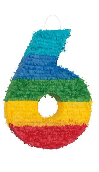 Pinata Numeral 6 Party Game