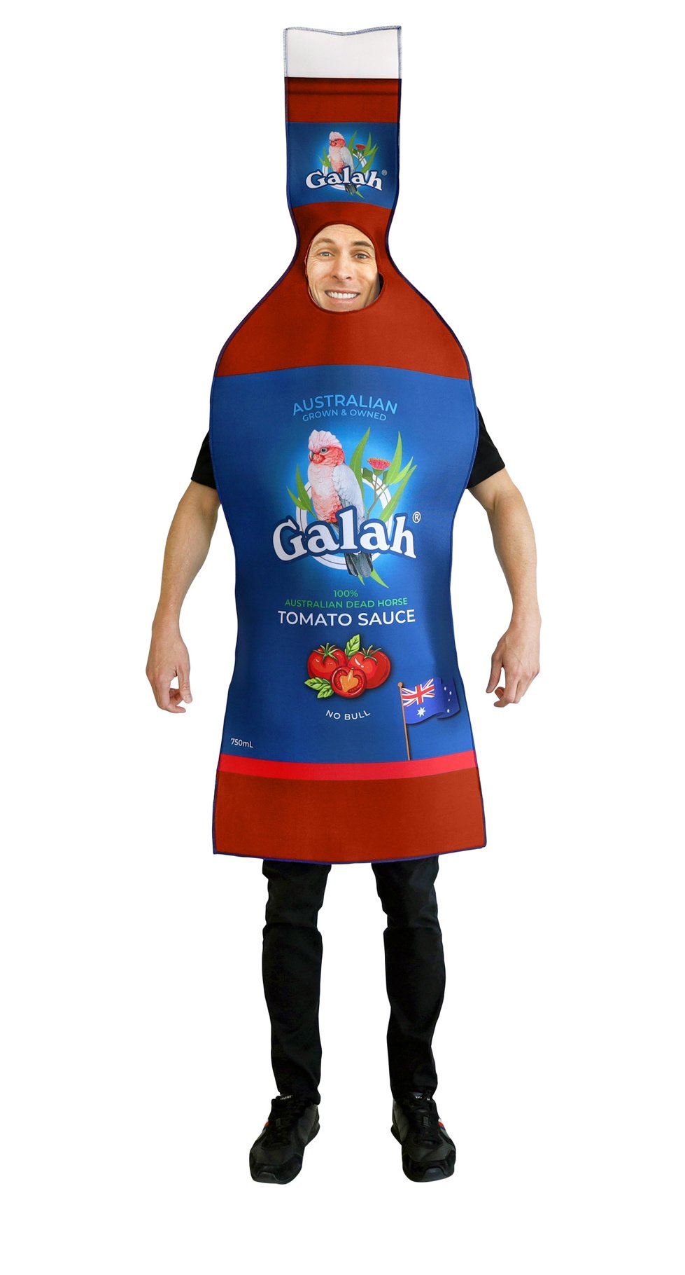 Costume Adult Aussie Sauce Bottle Food Novelty Funny One Size