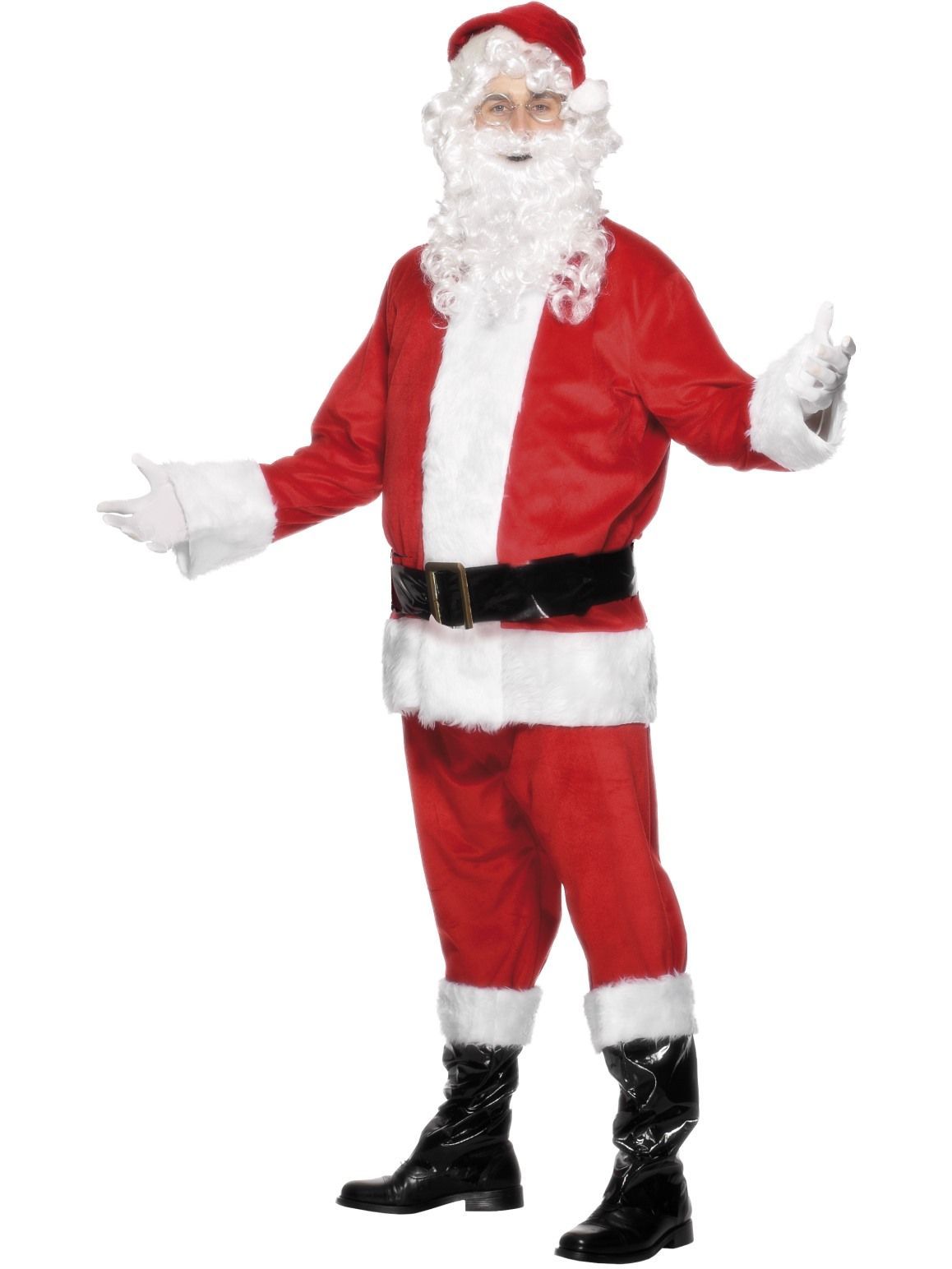 Costume Adult Father Christmas Santa Claus Suit Premium Plush XLarge