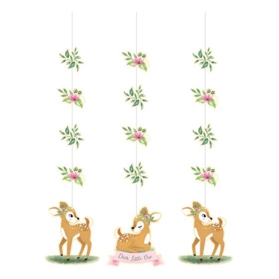 Deer Little One Hanging Decorations Pk/3 1st Birthday