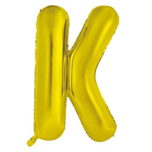 Balloon Foil Letter/Alphabet K Gold 86cm