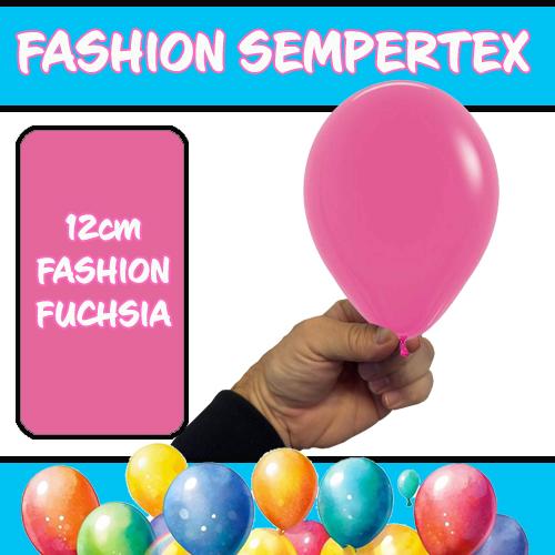 Latex Balloon 12cm Fashion Fuchsia Pink Pk 50