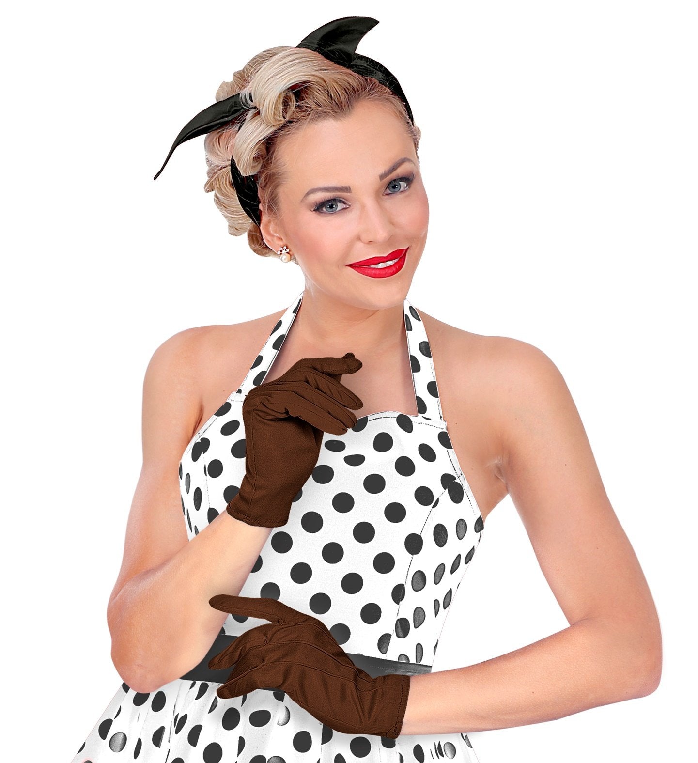 Gloves Short Brown Adult Character Costume Accessory