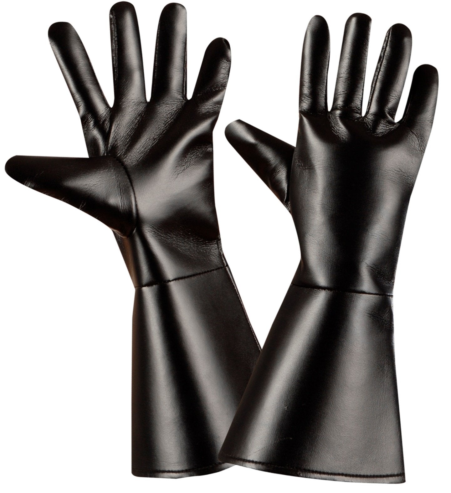 Gloves Superhero Black Leather Look