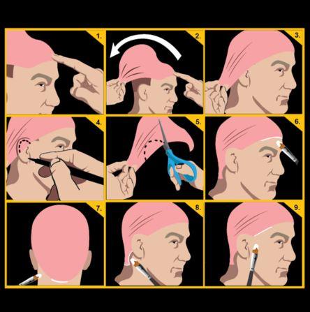 Latex Bald Cap Dark Blush Pink Deluxe Professional Quality Tinsley
