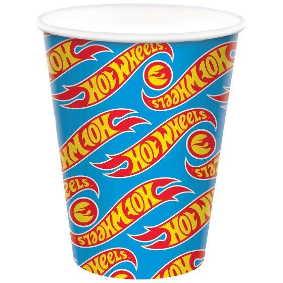 Hot Wheels Car Racing Paper Cups HC 266ml Pk/8