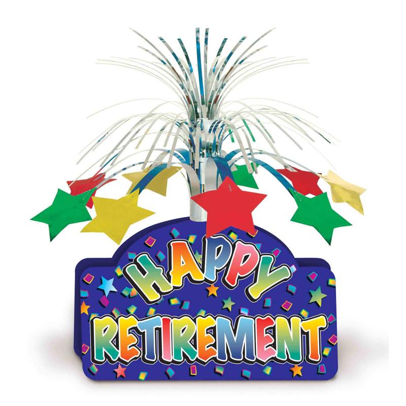Centrepiece Happy Retirement 33cm High