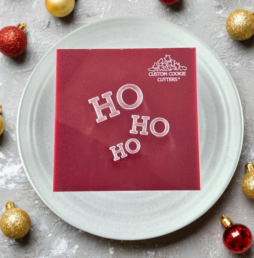Ho Ho Ho Cookie/Biscuit Cutter Debosser