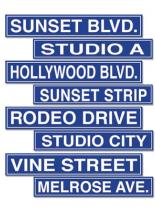 Hollywood Street Signs Pk 4 Asstd - Last Chance