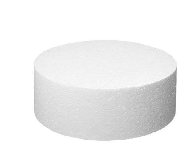 Cake Foam Block/Dummy Round 25cm X 75mm (10x3 inches) Decorating