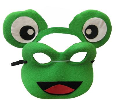 Animal Costume Headband Mask Set Frog