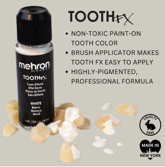 Tooth/Teeth Paint Fx White 4ml Special Effects Mehron Brand Deluxe