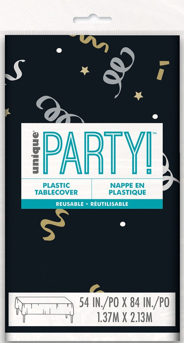 Printed Tablecover Happy Retirement Confetti Rectangle 137cm x 213cm